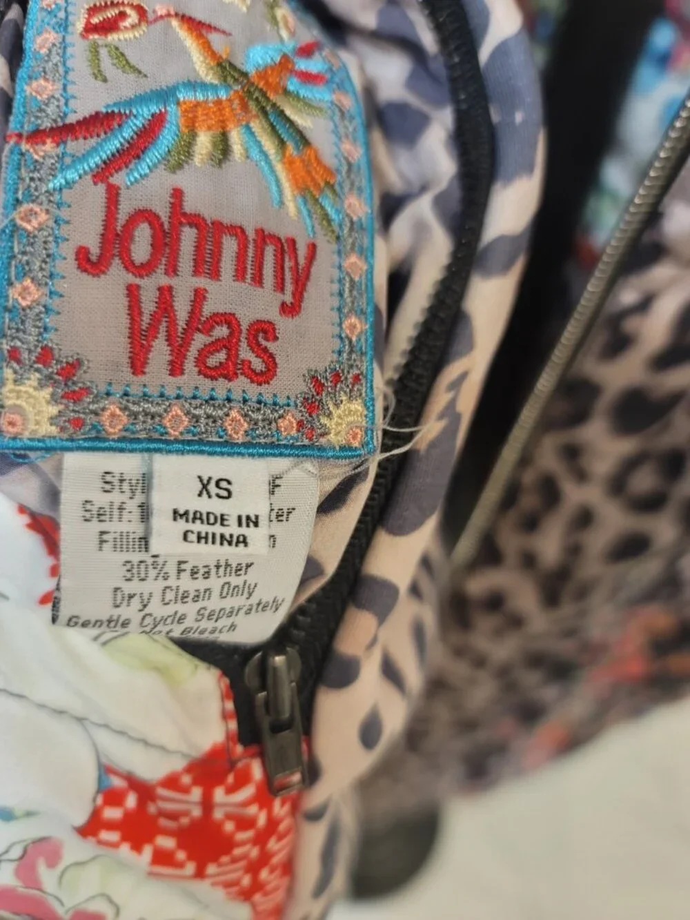 Johnny Was Lubello Reversible Down Parka New NWT Multiple Color Size XS - Picture 7 of 7